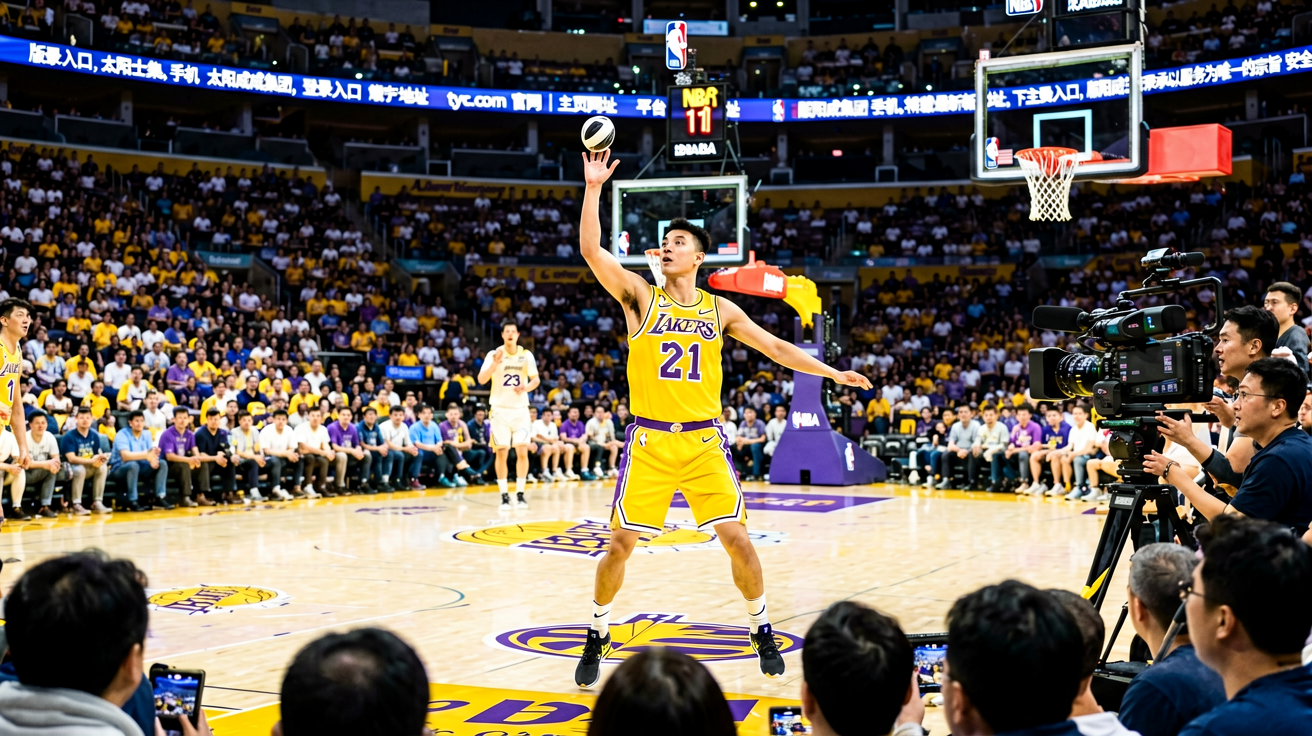 NBA湖人vs勇士比赛现场